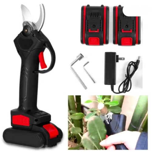 Tesoura Eletrica De JardimPortátilSem Fio2 Baterias 48v Bivolt