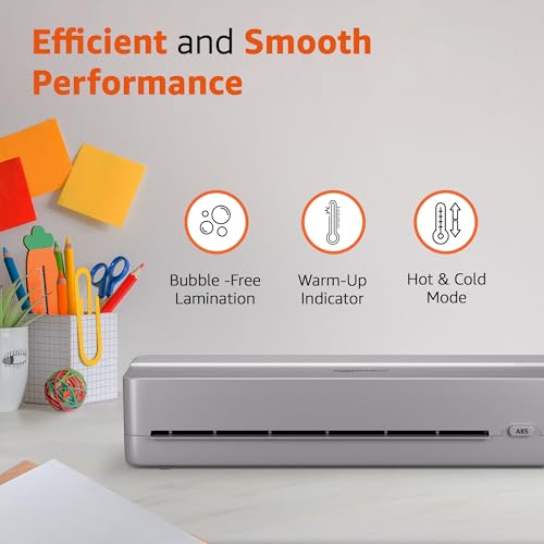 Image of Amazon Basics A4 Lamination Machine | Hot Lamination | Laminating Speed - 298 mm /min