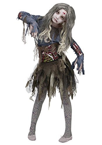 Zombie Girls Halloween Costume, Medium (8-10)