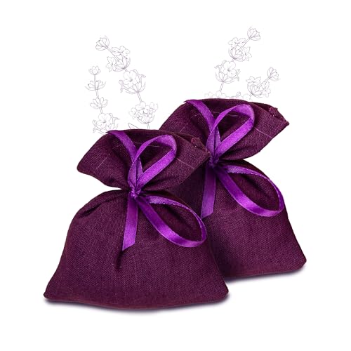 Brickly Sacchetti Lavanda Essiccata – Sacchetto Profumato per Armadi, Antitarme Naturale, Profuma Biancheria in Lino Fatto a Mano, Lavanda Naturale per Cassetti e Cuscini - Levandu Ukis