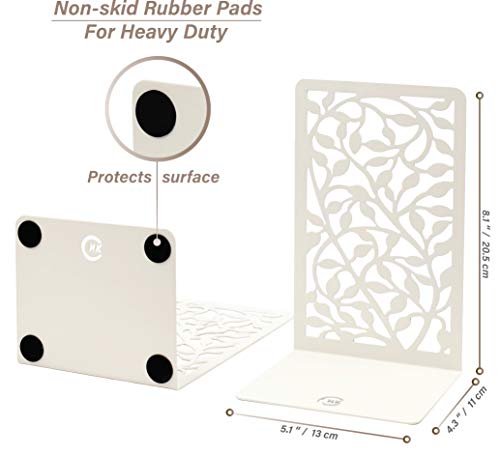 Cnk BE00011 Book Ends Bookends For Book Shelves, Metal Book Ends For Home Office Heavy Books thumb #4