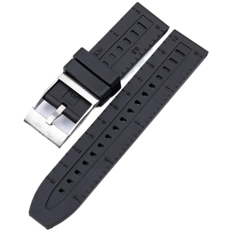 Bracelet en caoutchouc étanche pour montre de plongée Super Ocean