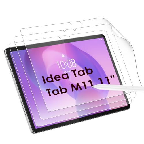 WD&CD 3 Stück Papier Schutzfolie kompatibel mit Lenovo Idea Tab/Lenovo Tab M11 11 Matte Blendfrei Displayschutzfolie, Angenehmes Schreiben wie auf,zum Zeichnen und Notizen