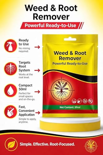 Image of Weed and Root Remover 100G Ready to Use | Fast Acting Deep Penetrating Formula | Removes Weeds from Root for Garden, Lawn, Driveways, Pathways & Outdoor Areas (Pack of 01)