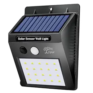 Epyz Solar Light Outdoor 20 LED Solar Motion Sensor Lights Wireless IP 65 Waterproof Wall Night Light with 2 Modes for Fence Garage Yard Step Stair [ White Light,Pack of 1 ]