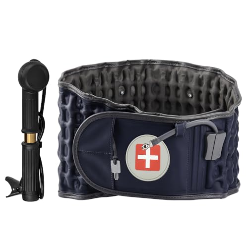 RATSTONE Faja Lumbar，Faja Lumbar Mujer，Faja Lumbar Hombre，Cinturón lumbar inflable, dispositivo de tracción, para el alivio del dolor muscular y la prevención de lesiones, corrección postural
