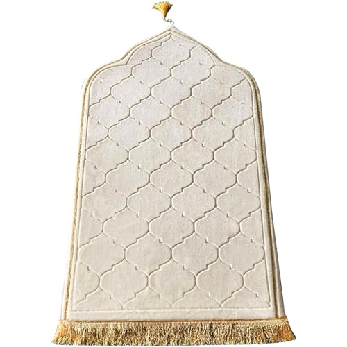 Tapis de prière turc traditionnel en flanelle épaisse et douce grand format