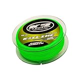 K9 KATLINE: Heavy-Duty, Ultra-Durable 8 Strand Dyneema Braided Line for Day and Night Fishing - 60lb, 80lb, 100lb - Slime Green, Blaze Orange - Abrasion Resistant, Thin Diameter, Zero Stretch