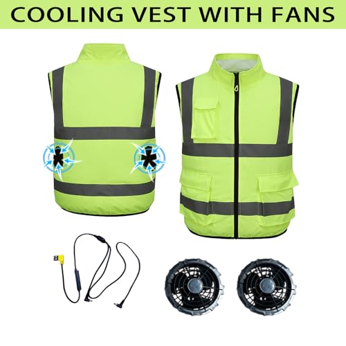 Summer cooling air-conditioning jacket with 5V fan, outdoor high temperature cooling overalls, night reflective2