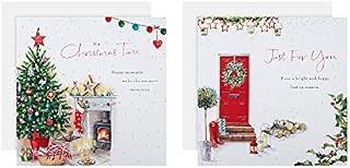 Hallmark Charity Christmas Cards - Pack of 16 in 2 Classic Lucy Cromwell Designs