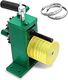 Doblador de anillos de joyería de manivela, herramienta de laminador manual con base lisa y engranaje de transmisión, kit de formación de prensa de metal multifuncional, para hacer joyas de oro y