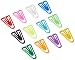 Plastiklips Paper Clips Medium Size 500 Pack ASSORTED Colors (LP-0300)