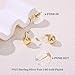 Gacimy 14K Gold Plated Teardrop Earrings Dupes for Women, Chunky Drop Earrings for Women with 925 Sterling Silver Post, 1 Inches