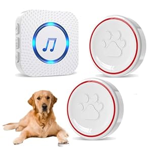 ChunHee Smart Dog Door Bell Wireless Puppy DoorBell for Potty Training, Dog Bells to go Outside,Bell for Dogs to Ring to go Potty [New 2024]