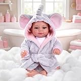 BABESIDE Poupée Reborn Fille - 43 cm Bébé Reborn Réaliste et Vivante avec Corps en Tissu Doux, Poupee Réelle avec Tenue et Accessoires pour Enfants de 3 Ans et Plus pour Les Câlins et Le Jeu
