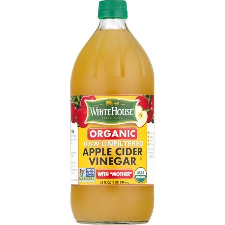 White House Vinagre orgánico sin filtrar para cebos de manzana con madres, 312 ml (CT 2)