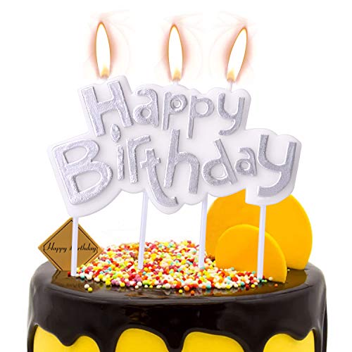 ESEOE Candles, Birthday Candles for Christmas/Birthday/Wedding/Reunion/Theme Party, Happy Birthday Cake Candles for Adults/Kids