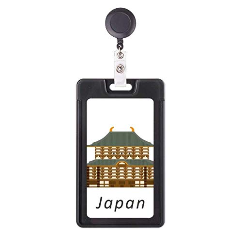 Porte-badge rétractable traditionnel japonais enrouleur carte d'identité rigide