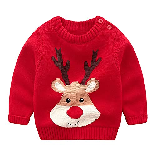 AOWKULAE Boys Girls Cartoon Knit Pullover Sweater