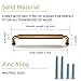 Goo-Ki 5 Inch Hole Center Antique Brass Cabinet Pulls Zinc Alloy Kitchen Drawer Pulls, 6 Pack Vintage/Retro Brass Cabinet Handles Solid Hardware for Furniture