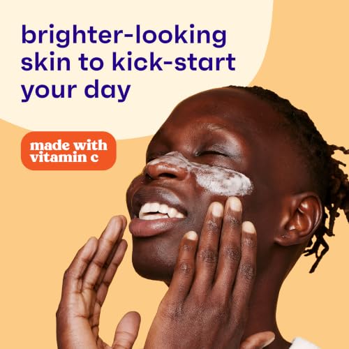 Image of Clean & Clear Morning Burst Oil-Free Facial Cleanser with Vitamin C & BHA, Daily Nourishing Face Wash Gently Cleanses to Remove Oil & Pore Clogging Impurities, 8 fl. oz