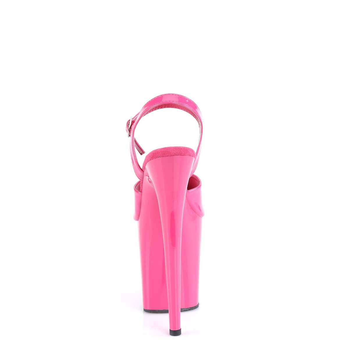 Pleaser Women's Flamingo-809 Ankle-Strap Sandal: 8 Hot Pink Patent/Hot Pink