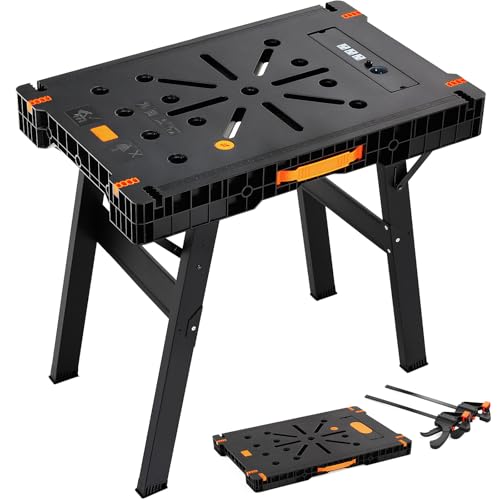 TLGREEN Folding Work Bench with Clamps & Power Strip