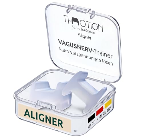 TJ-Motion Aligner | ab 1 70 m Körpergröße | Kieferentspannung & VAGUS-Nerv-Training - die optimale Unterstützung bei Beschwerden im Kiefer- Schulter- Nacken- Rückenbereich 2 Stück & Transport-Box