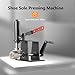 Shoe Sole Pressing Machine Leather Crimping Working Tools Manual Pressing Machine Flattening Machine Applicable Shoe Repair Tools for Sole Thickness Max.15mm