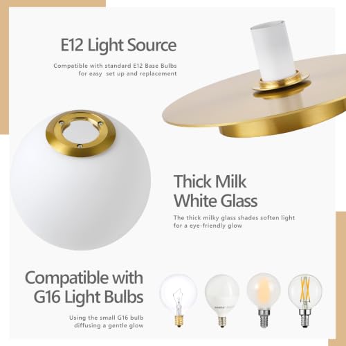 Image of Mid-Century Wall Sconces Ceiling Light Fixture,Gold 2 Pack | Modern Globe Sconces Indoor Hardwired Wall Lights for Hallway Office Porch Bedroom Living Room Stairway