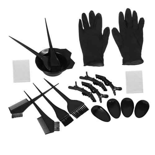 Gogogmee Kit para Teñir Cabello Herramientas Prácticas de Plástico Duradero para Bricolaje Casa o Salón Set Portátil para Tinte y Coloración Fácil Desorden