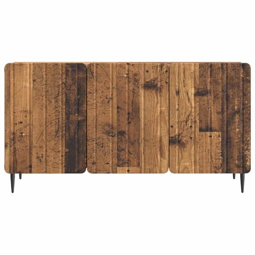 Table TV pour salon compact solution gain de place en bois vieilli 99cm