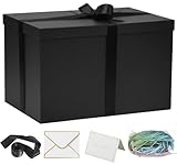 YINUOYOUJIA Extra Large Gift Box,17x11x11 Inches Black Gift Boxes with Lids for Presents,11-inch Deep Gift Box for Wrapping Gifts.Ideal for Birthday,Weddings,Anniversary,Christmas or Business.
