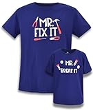Boys Mr Break Father Son Matching Shirts Daddy and Me (3t) Blue