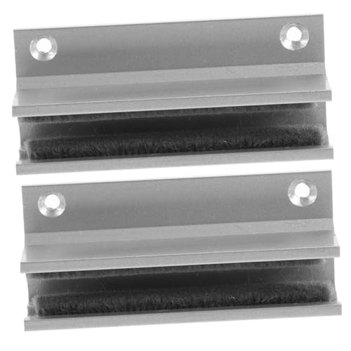 Generic 2 Unidades Batente De Porta Guia De Porta De Vidro Guia De Porta De Montagem Inferior Guias