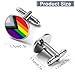 Progress Pride Flag Rainbow Gay Lesbian Transgender Bisexual LGBTQ Men's 2PCS Shirt Cufflinks Round Cufflinks Gifts Accessories for Wedding Business Men Party Holiday