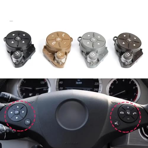 Bouton commande volant pour Benz Classe C E confort de conduite - 7