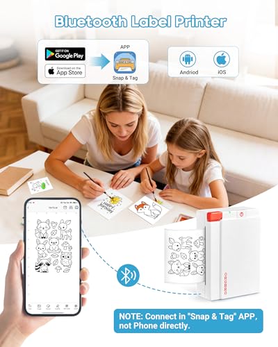 Image of ORGBRO X3 Sticker Printer Machine, Mini Printer Print Pods Label Maker