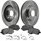 SureStop Front Brake Disc and Pad Kit 4-Piece Kit Compatible With Chrysler Sebring 2008, Dodge Caliber 2008-2009, Ceramic, 5 Lugs
