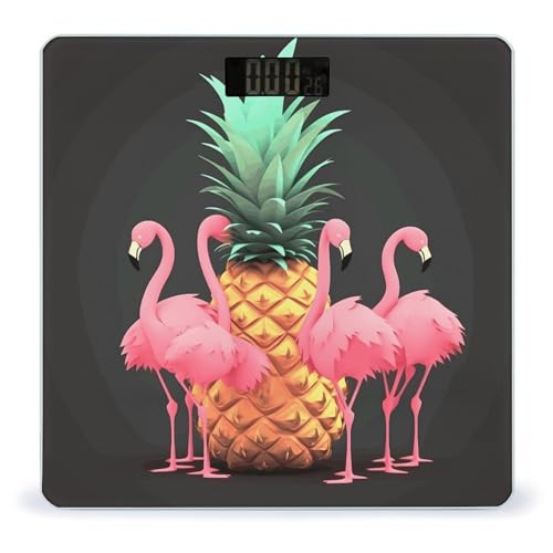 Báscula digital para peso corporal Pineapple Flamingos miniatura 1