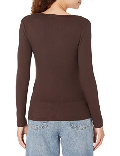 Image of Amazon Essentials Women's Long Sleeve Slim-Fit Rib Scoop Neck Sweater, Fall Tops, Pack of 2