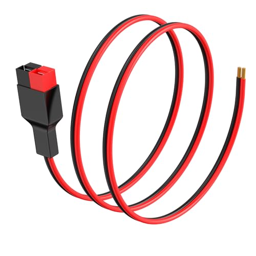Connector Cable Compatible with Anderson Connector Powerpole Connectors for Anderson 12AWG Extension Cable for Portable Solar Generators Controllers and Battery DIY - 3.3FT