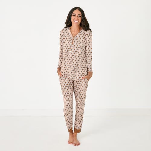 Image of Little Sleepies Womens Pajama Top, Viscose from Bamboo, Henley Button Up Nursing PJs, Family Matching Pajamas for Women Set