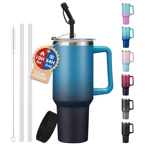 Image of ICIOI 40 oz Insulated Tumbler - Travel Coffee Mug Keeps Cold-34h & Hot-10h