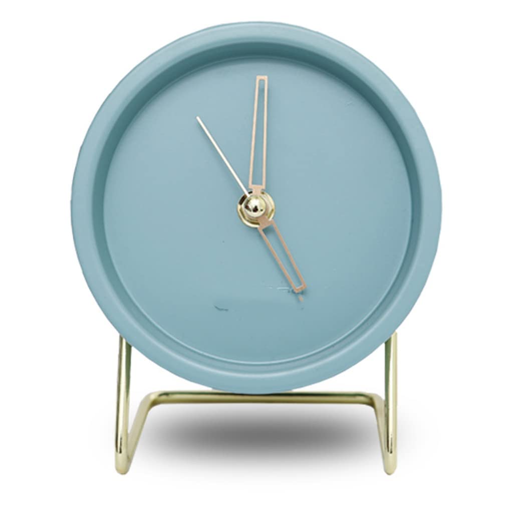 Reloj electrónico de arte nórdico azul y blanco, decoración de pared para hogar y salón