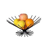 TY-ZWJ Fruit créatif Fer Forgé Panier Décoration, Acier Chrome Examiné Fruit Basket Bowl Arts de la Table Ronde Lave-Vaisselle évier de Cuisine Moderne élégante décoration de la Maison