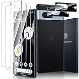 LK [3+2 Stück Panzer Schutz Glas für Google Pixel 7 Schutzfolie, mit 3 Panzerfolie und 2 Kameraschutz, Bruchsicher Kratzfest 9H Härte Folie, Anti-Fingerabdruck HD Displayschutz für Pixel 7 Schutzglas