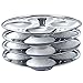 Non-Stick Stainless Steel Idli Maker Plate Stand – 3 Plates with Holes – Perfect for Home, Kitchen, and Restaurant – Pack of 1