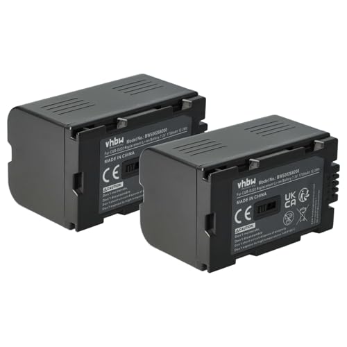 2x Batteria ricaricabile per videocamera | Ogni cella della batteria è testata