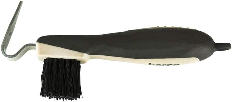 HORZE Soft Grip Hoof Pick - Black - One Size : Horse Hoof Care : Pet Supplies